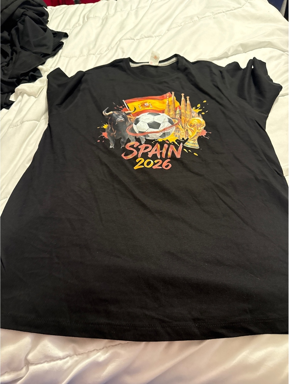 K Prime Spain 2026 Soccer T-Shirt Medium Black